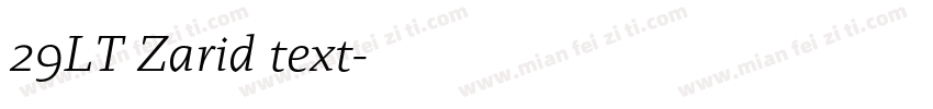 29LT Zarid text字体转换